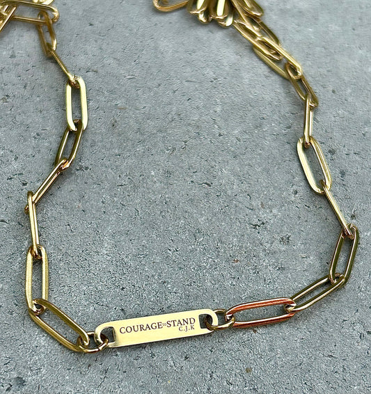 Courage to Stand Paperclip Necklace