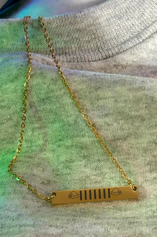 Santa Hat Jeep Grille Necklace