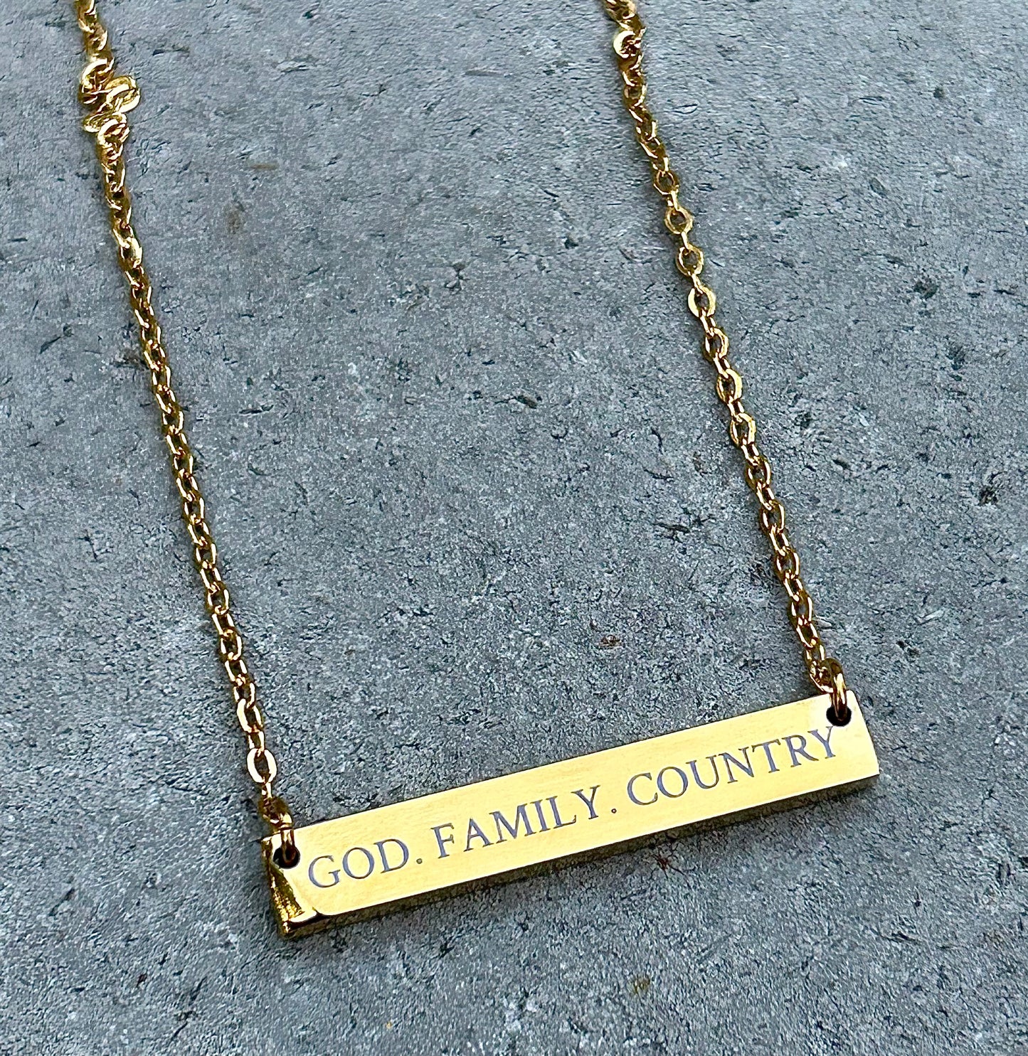 GOD.FAMILY.COUNTRY Necklace
