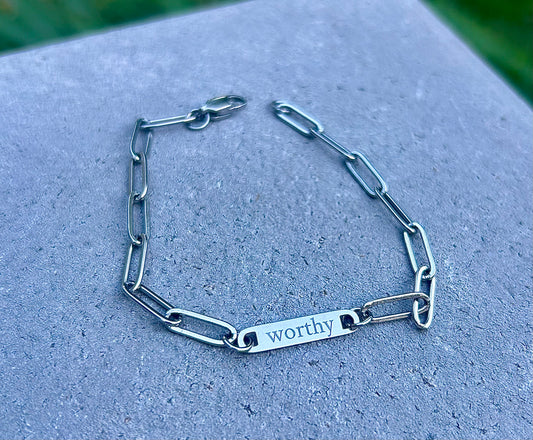 Worthy Paperclip Bracelet - by Kara