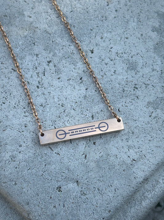 Bronco Cancer Necklace