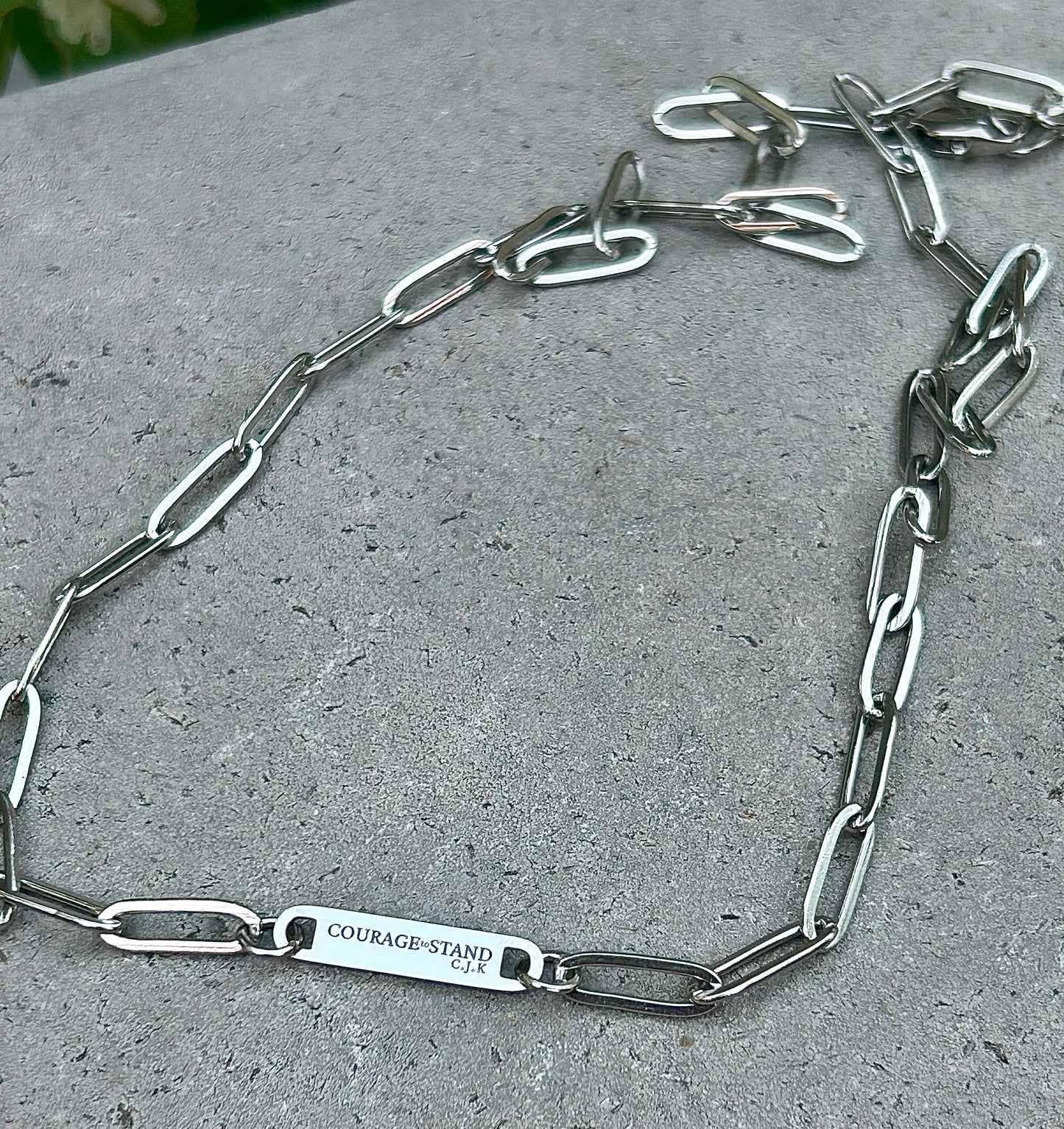 Courage to Stand Paperclip Necklace