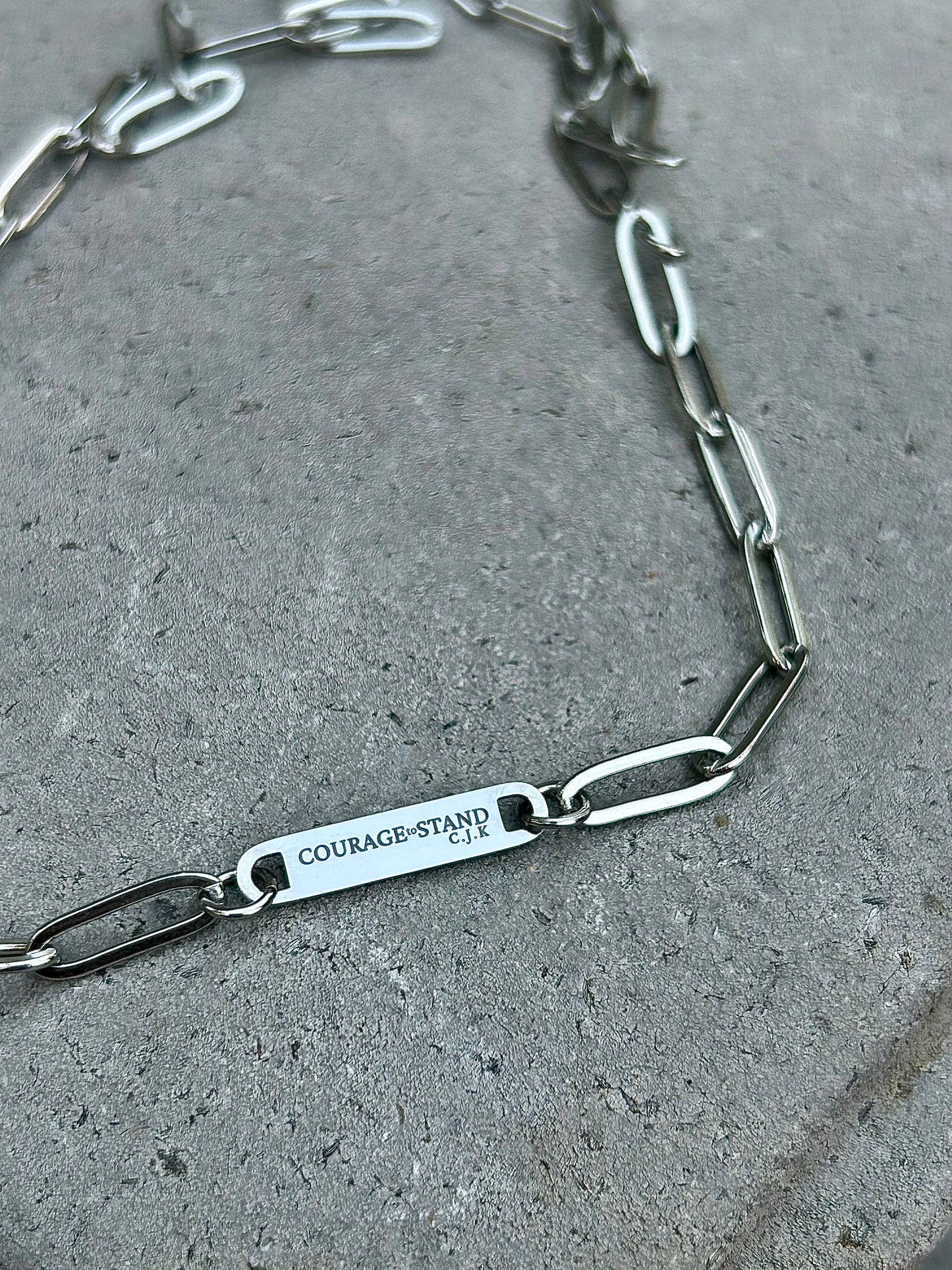 Courage to Stand Paperclip Necklace