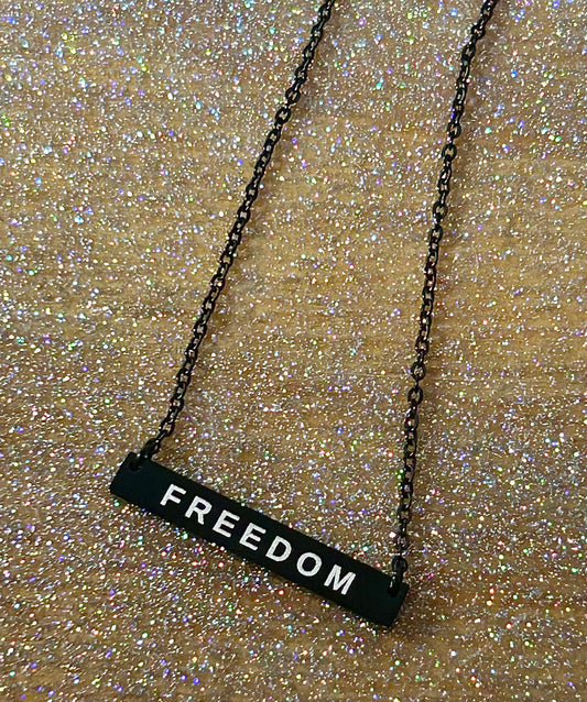 FREEDOM- Charlie Kirk Necklace