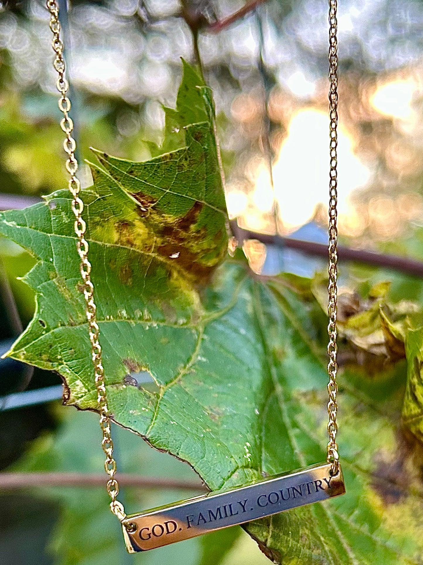 GOD.FAMILY.COUNTRY Necklace