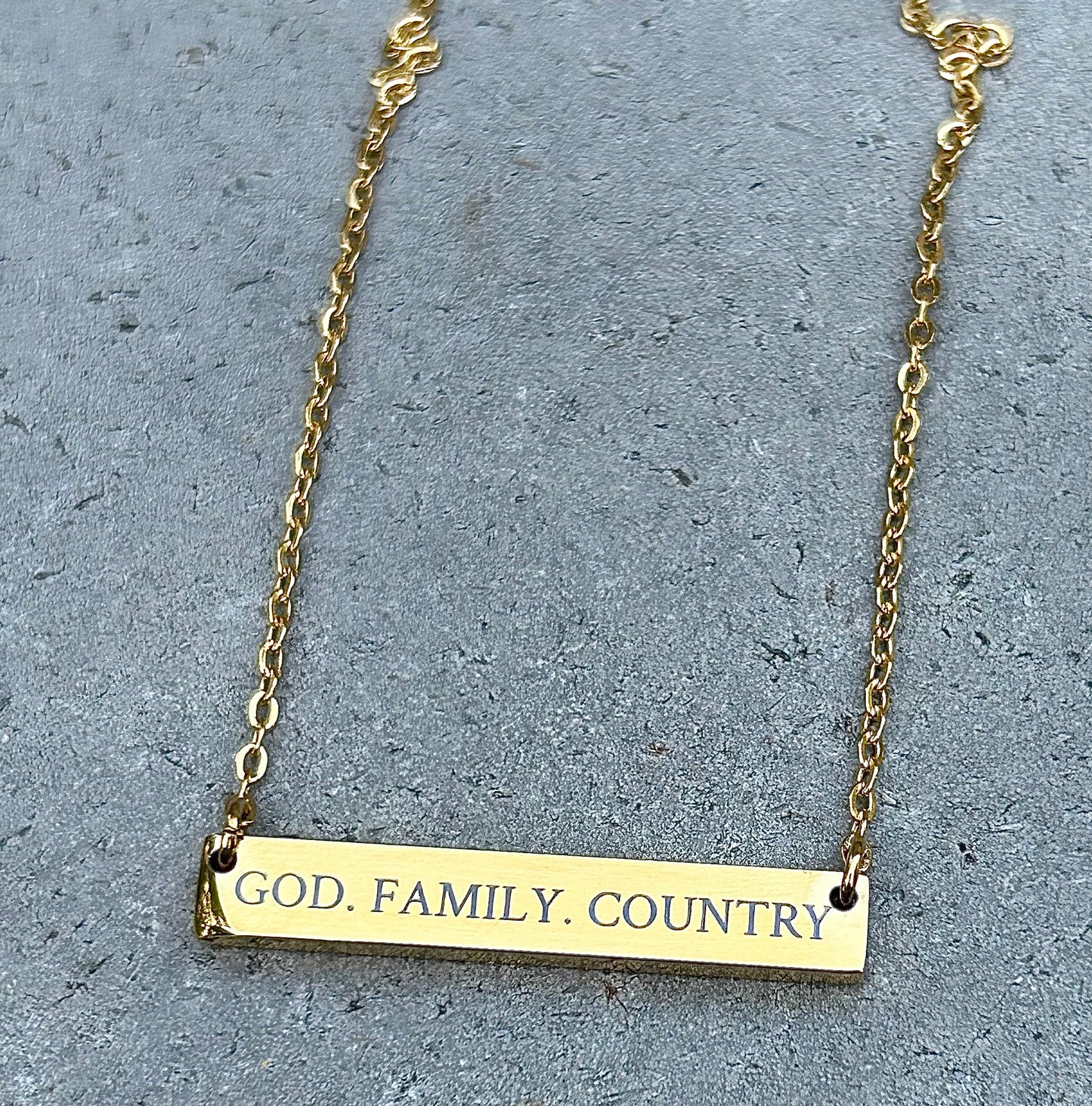 GOD.FAMILY.COUNTRY Necklace
