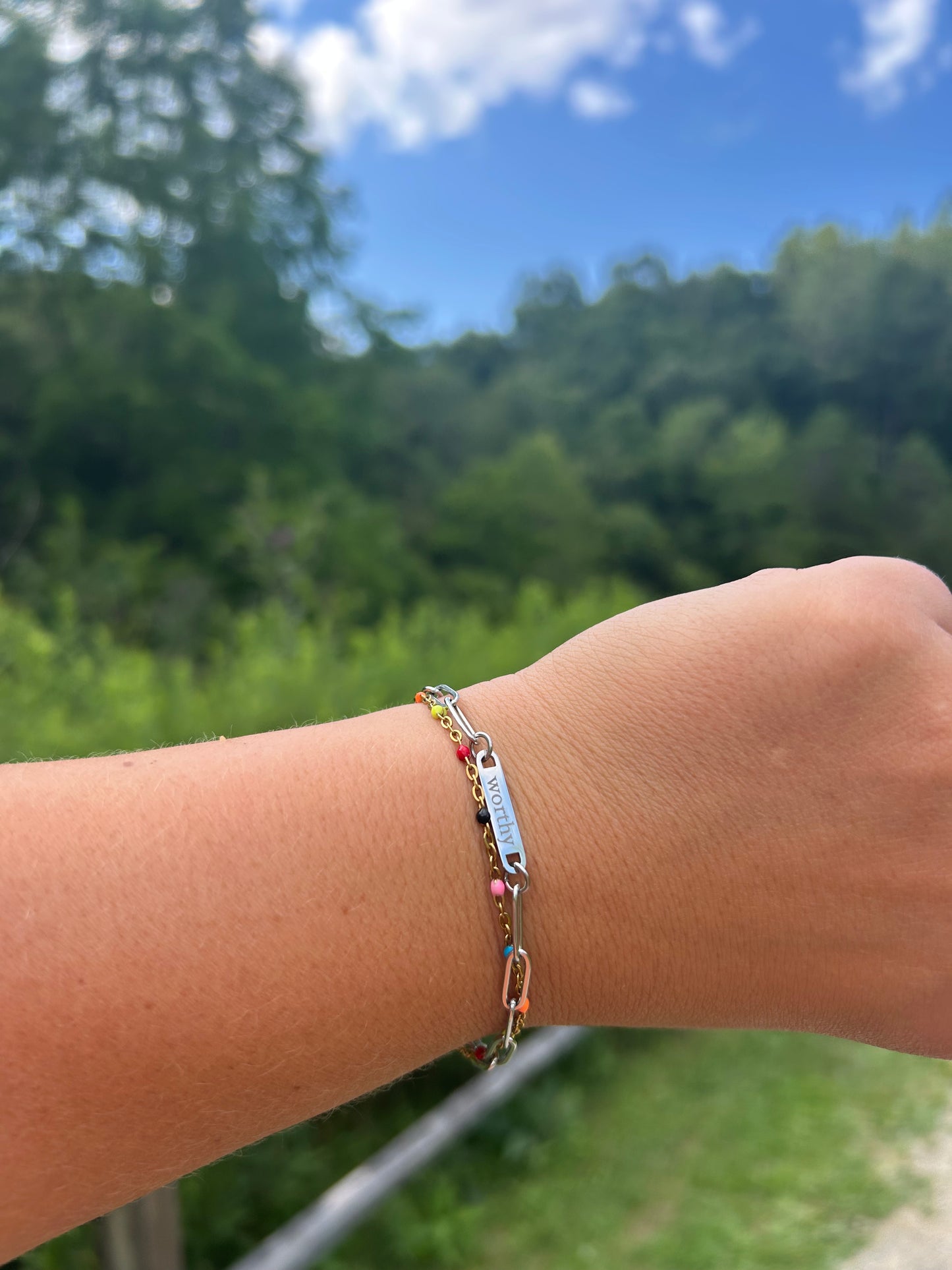 Worthy Paperclip Bracelet - by Kara