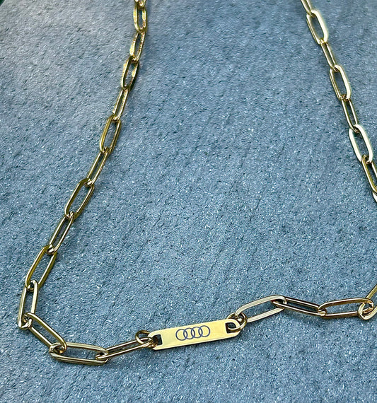 Audi Paperclip Necklace