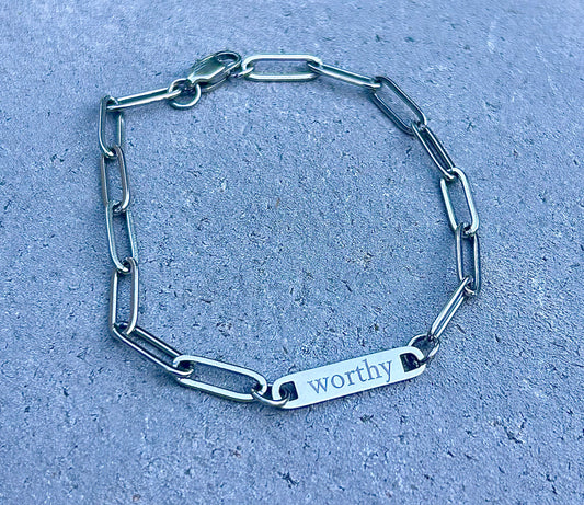Worthy Paperclip Bracelet - by Kara