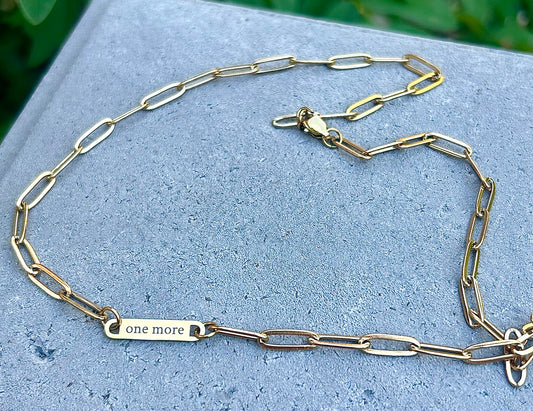 One More Paperclip Necklace - Casey Edition