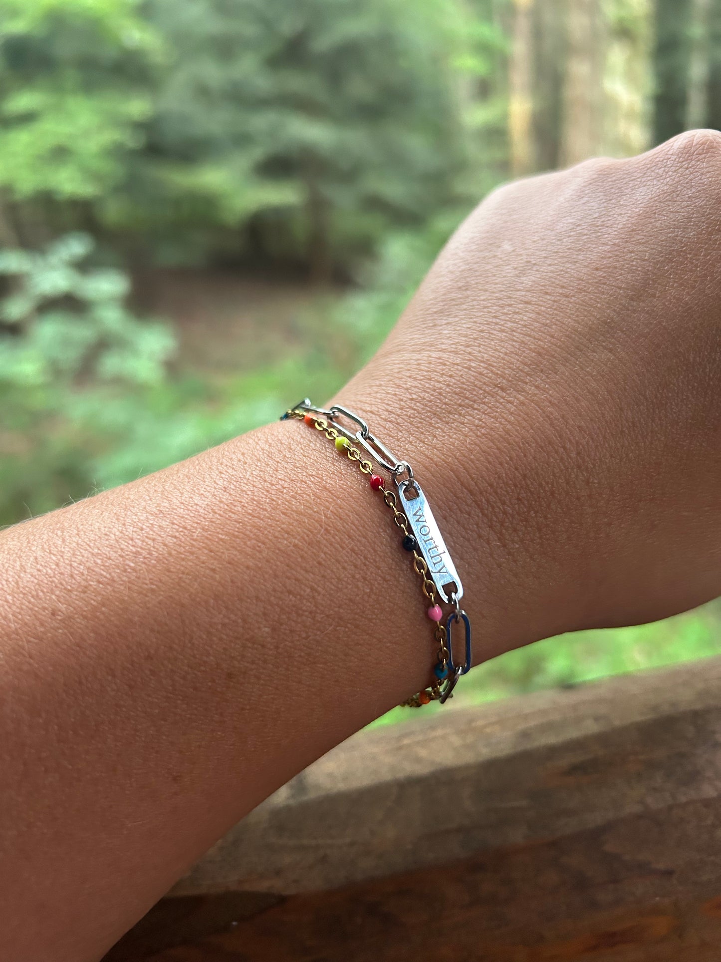 Worthy Paperclip Bracelet - by Kara