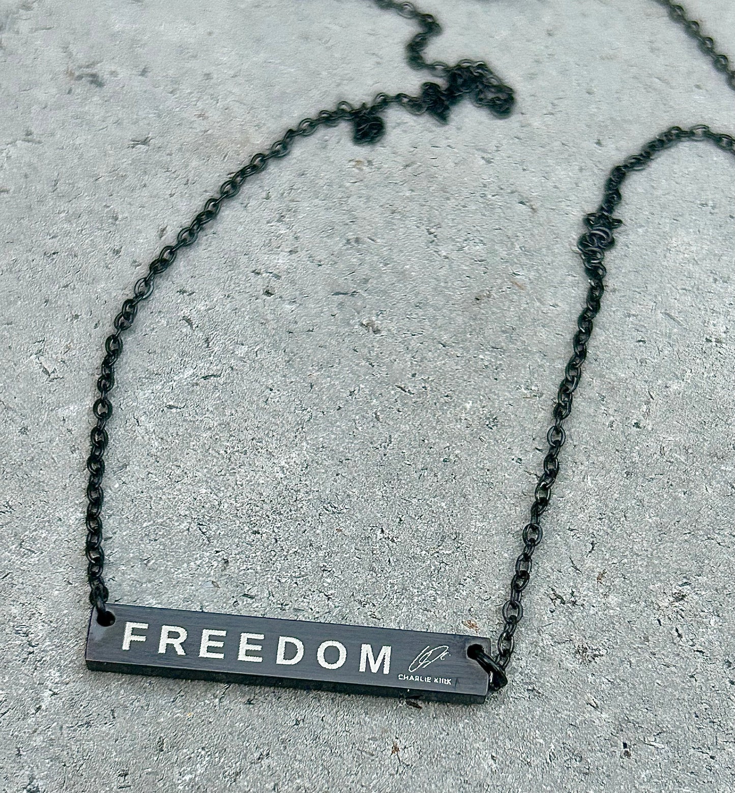 FREEDOM- Charlie Kirk Necklace