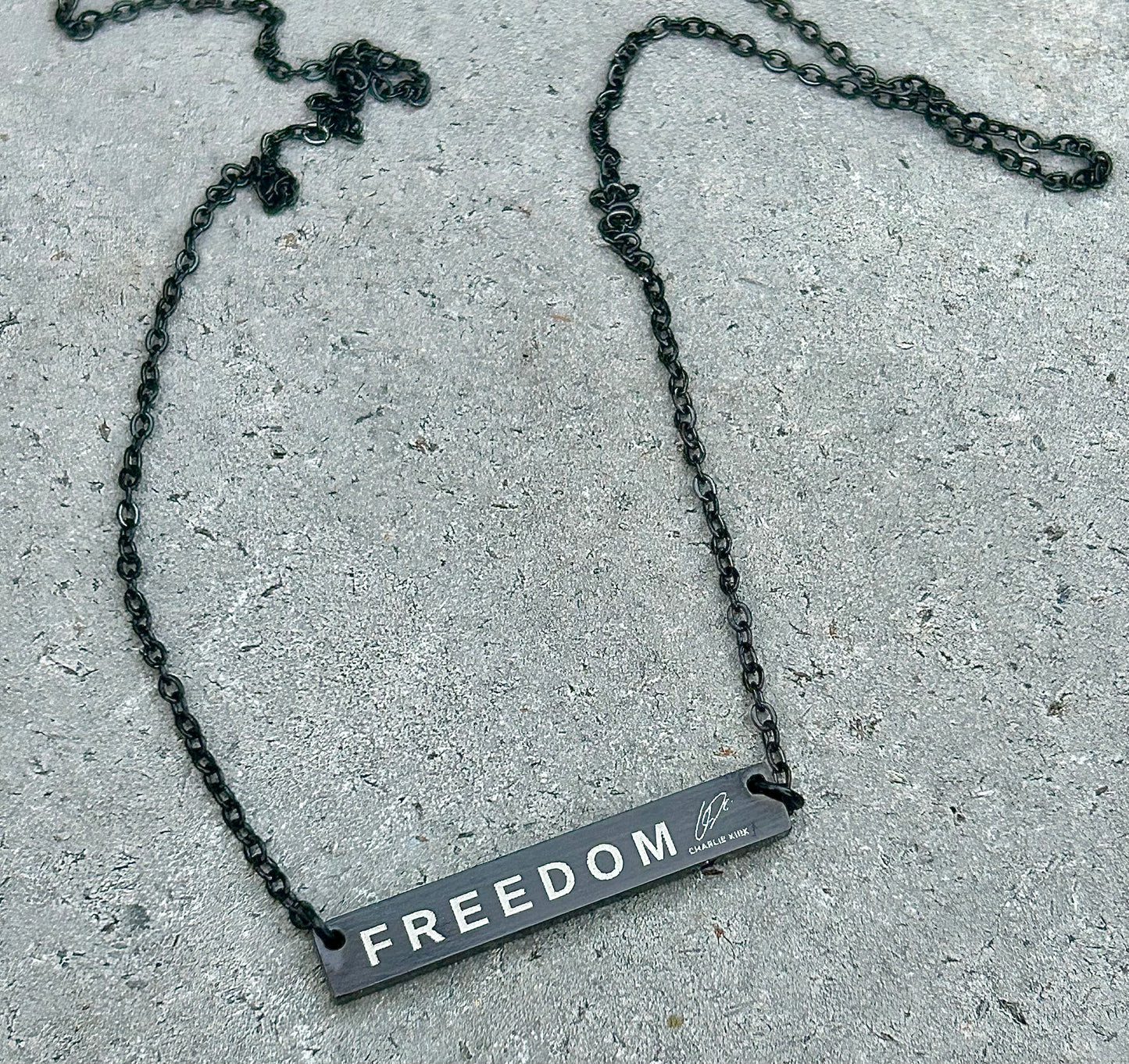 FREEDOM- Charlie Kirk Necklace