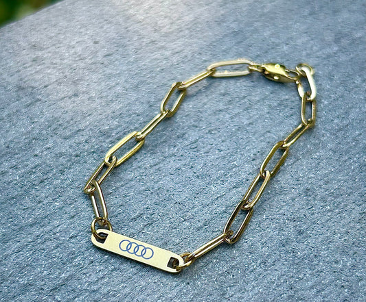 Audi Paperclip Bracelet