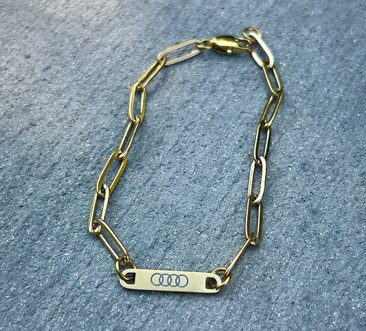 Audi Paperclip Bracelet