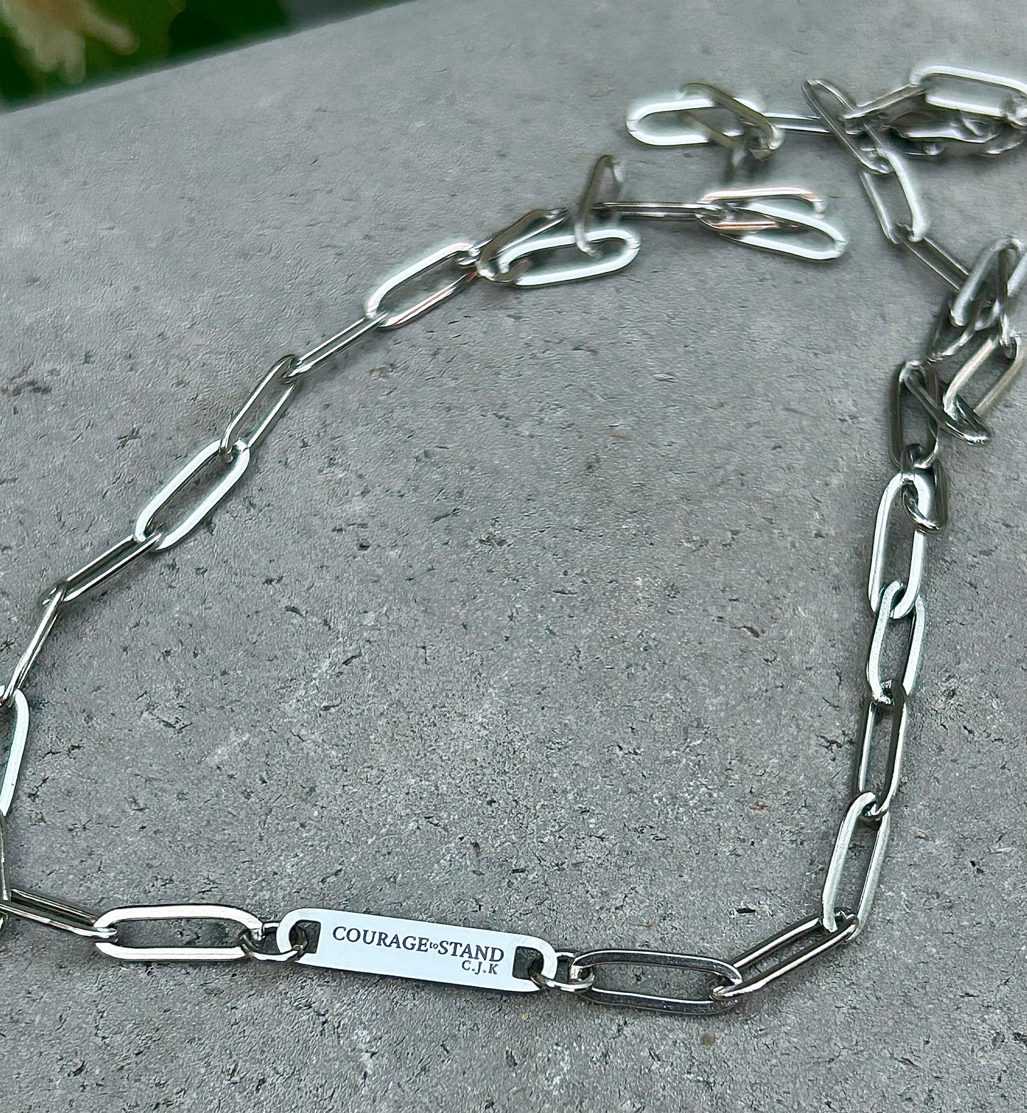 Courage to Stand Paperclip Necklace